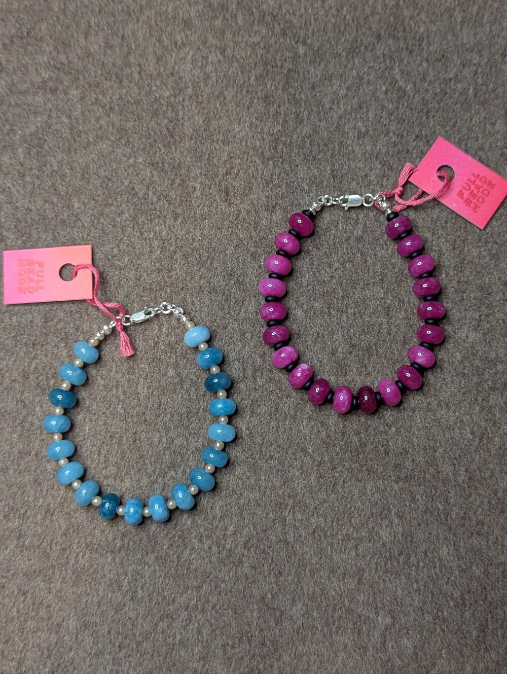 NWT Full Bead Mode Stone Bracelets